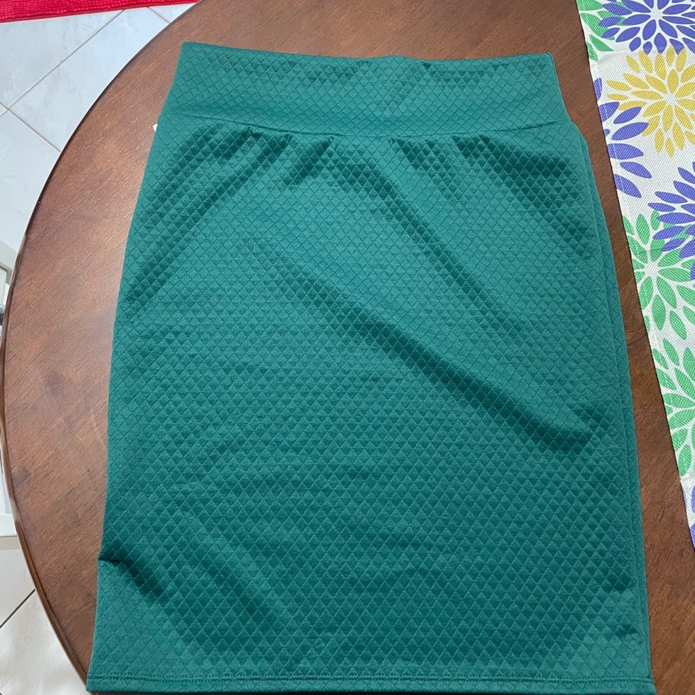 Green Lularoe Cassie Skirt